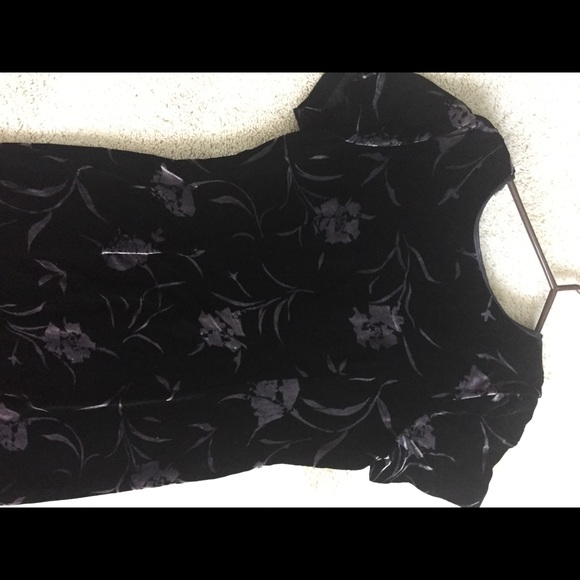 Vintage Patterned velvet evening dress - Picture 5 of 9